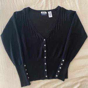 Black cardigan